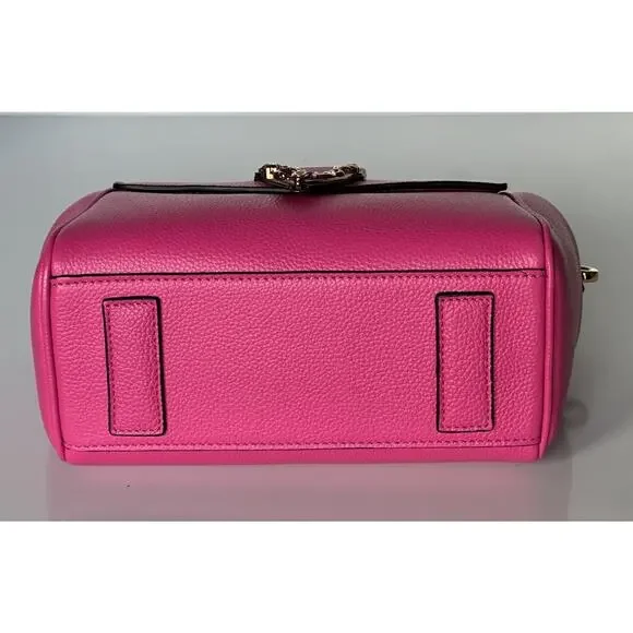 Versace Virtus Grainy Calf Small Pink Top Handle Bag 1015556 IT NWT $2100 - Picture 6 of 16